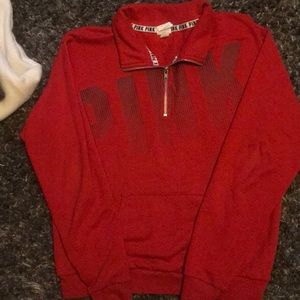 Pink half zip